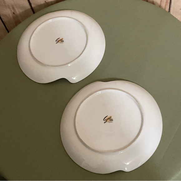 VTG Summit Fine China Snack Set 2 Floral MCM Tea Coffee Retro Silver Trim Japan - Picture 7 of 8